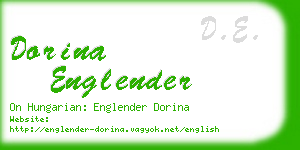 dorina englender business card